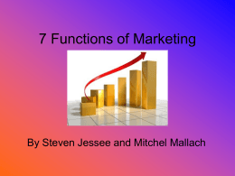 7 Functions of Marketing - Westbrooks-Wiki