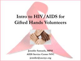 Intro to HIV for Volunteers