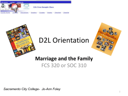 What is D2L? - Sacramento City College