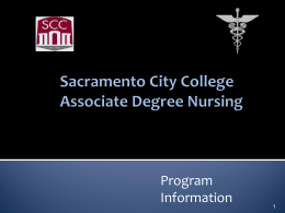 Sacramento City College Associate Degree Nursing