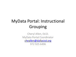 Instructional Grouping Guide