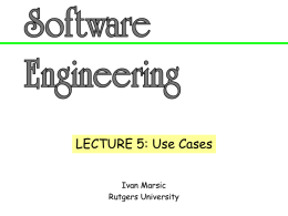 Use Cases - ECE - Rutgers University