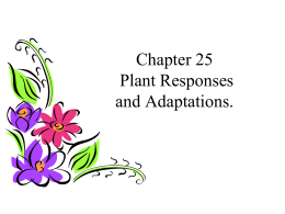 PHC25 Plant Adaptations and Respones