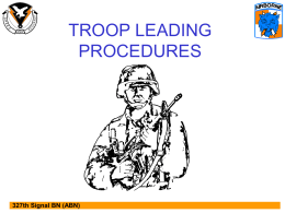 Troop leadership presentation