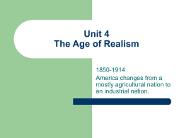 Unit 4 The Age of Realism