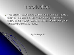 Who Was Fibonacci?