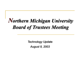 Backup - Northern Michigan University