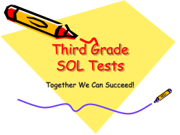 Third Grade SOL Tests