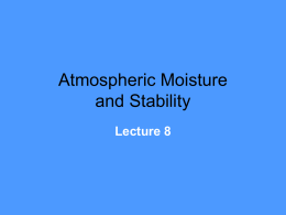 Atmospheric Moisture and Stability