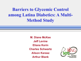 Barriers to Glycemic Control among Latina Diabetics: A Multi