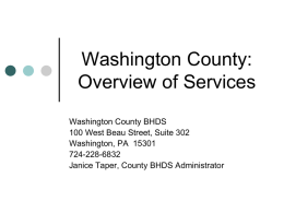 Crisis Intervention Services Washington County