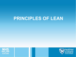 Lean Principles - Quality Improvement Hub