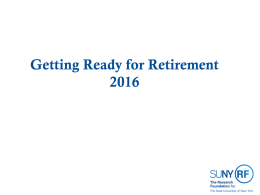Pre-Retirement Powerpoint