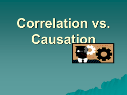 Correlation vs. Causation - Tarleton State University