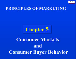 Chapter 5: Consumer Markets