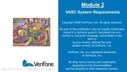 Module 2 VASC System Requirements