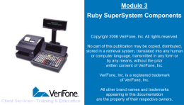 Module 3 Ruby SuperSystem Components