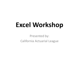 Excel PowerPoint Demo Presentation