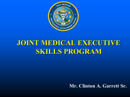 joint medical executive skills program