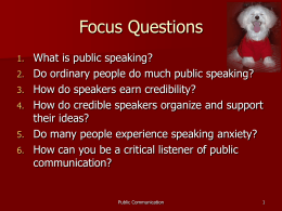 Public Communication