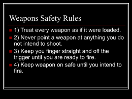 Weapons Safety Rules