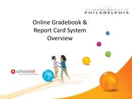 Report Card Entries - Training2012-2013
