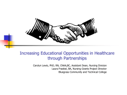 Increasing Educational Opportunities in Health care for Rural