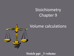 Stoichometry ppt #3