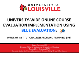 PowerPoint Presentation - University of Louisville Public