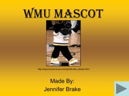 WMU Mascot - Western Michigan University