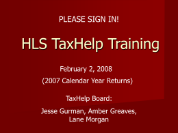 HLS TaxHelp - Harvard Law School