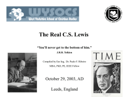 The Real CS Lewis