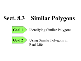 Using Similar Polygons in Real Life