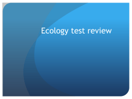 Ecology test review