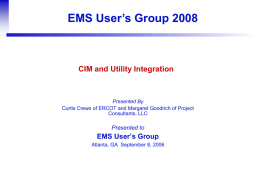 CIM Fundamentals - EMMOS Users Conference