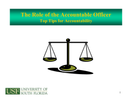 Accountable Officers
