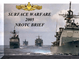 Surface Warfare Officer Brief