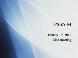 PSSA M - SpecialEd