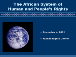 Power Point - Human Rights Library