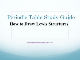 How to Draw Lewis Structures - Belle Vernon Area School District