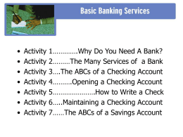 Financial Services PPT - Finance in the Classroom