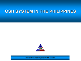 OSH System in the Philippines