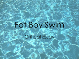Fat Boy Swim Essay Plan