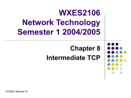 8.Intermediate TCP