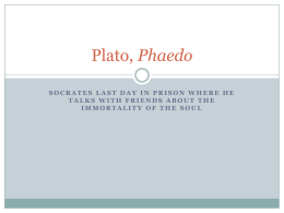 Phaedo Lecture