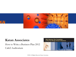 Business Plan - The Paul Merage School of Business