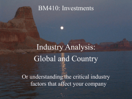 BM410-14 Industry Analysis 10Oct05