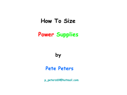 PPT Presentation by Pete Peters