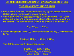 Week #10: Determination of Manganese in Steel