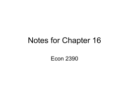 Notes for Chapter 16